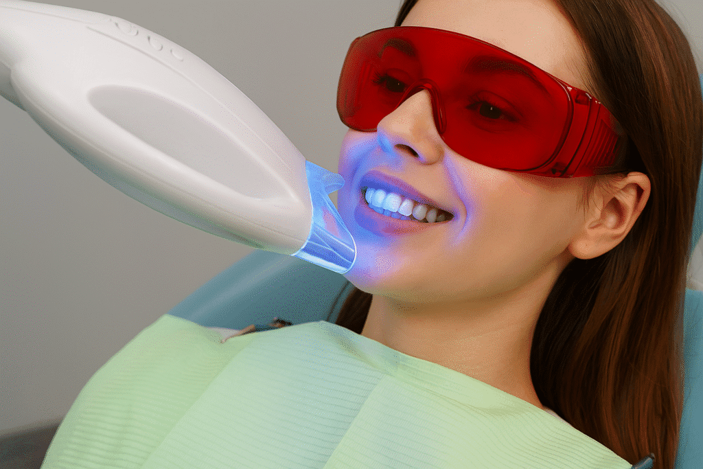 What should i expect during a teeth whitening appointment?