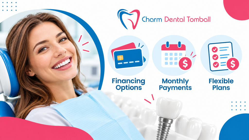 Average dental implant cost in tomball Financing and payment options at charm dental tomball