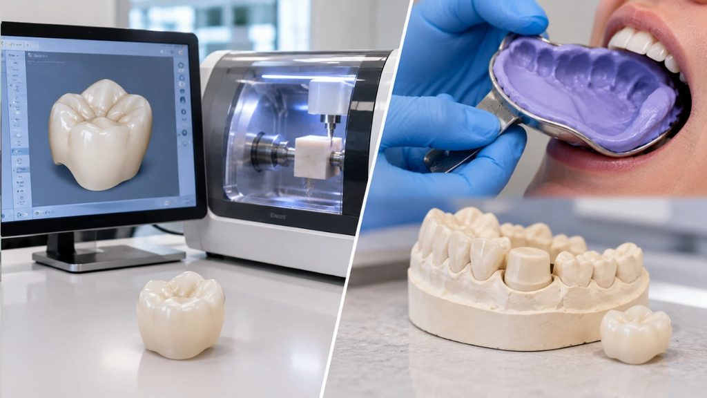 Cerec crowns vs. Traditional dental crowns