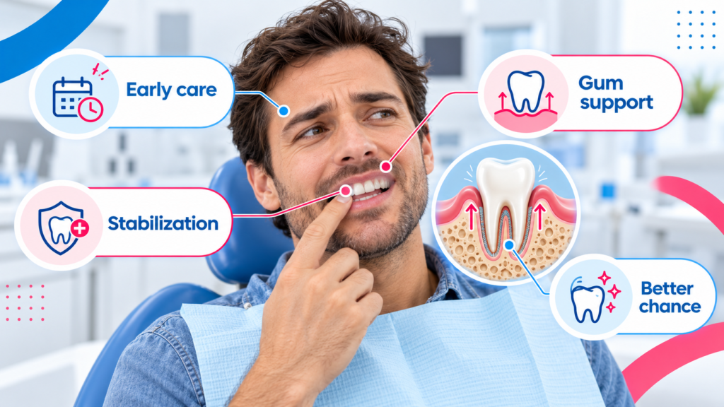 Can a loose adult tooth be saved How to fix a loose tooth