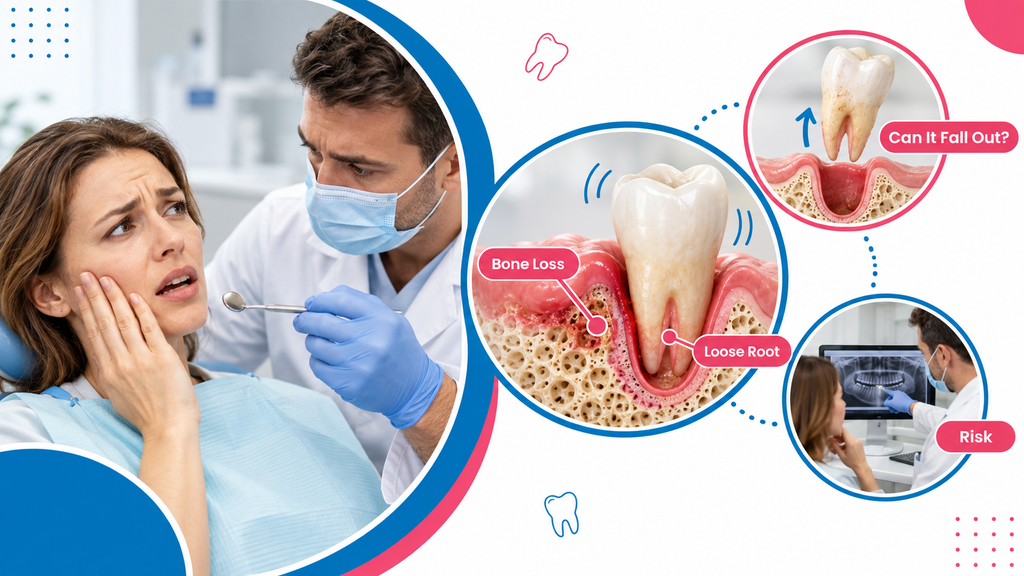 Can a loose adult tooth fall out Can a loose adult tooth fall out