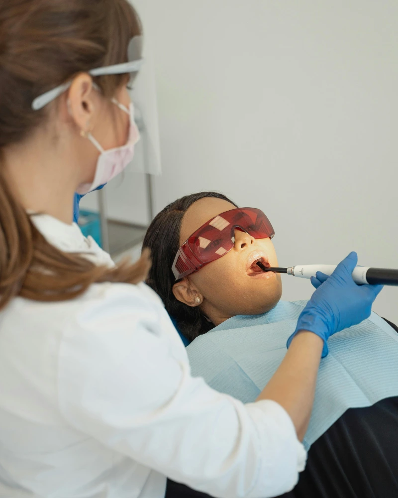 Laser dentistry procedure
