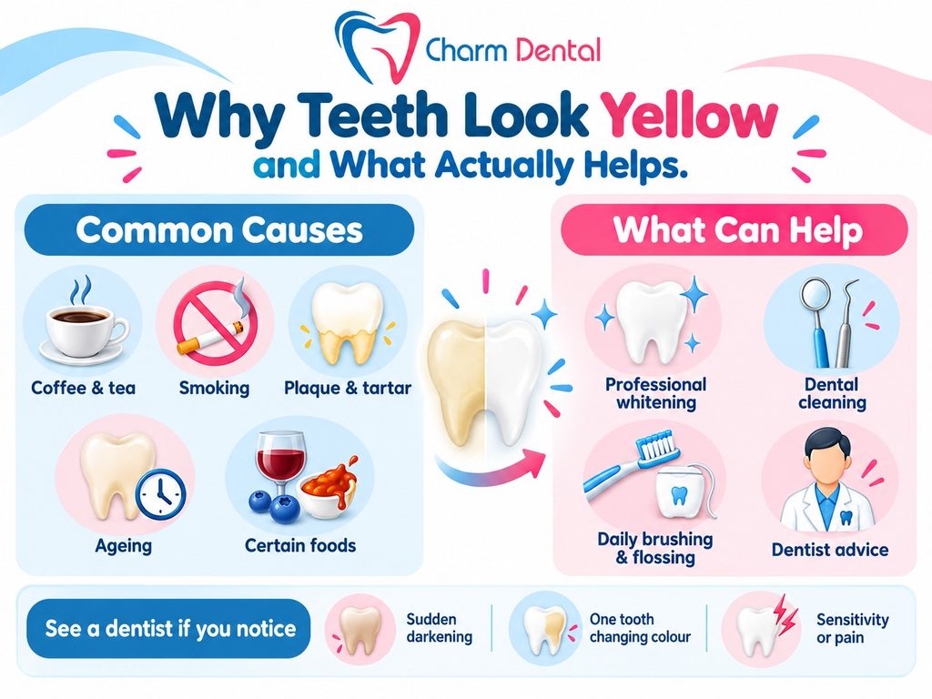 What about yellow or stained teeth What about yellow or stained teeth?