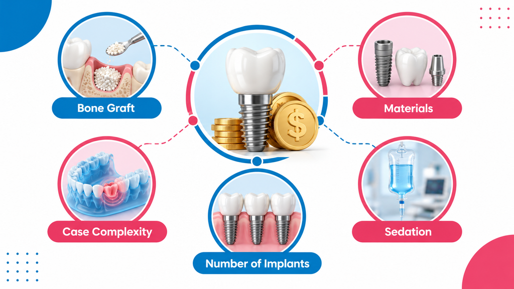 What affects the cost of dental implants What affects the cost of dental implants?