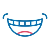 Smiling mouth hover pinch